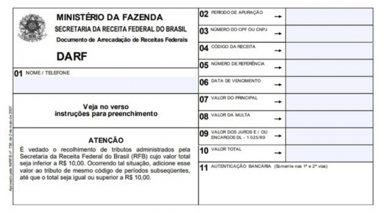 DARF- Veja o que é, códigos e como emitir